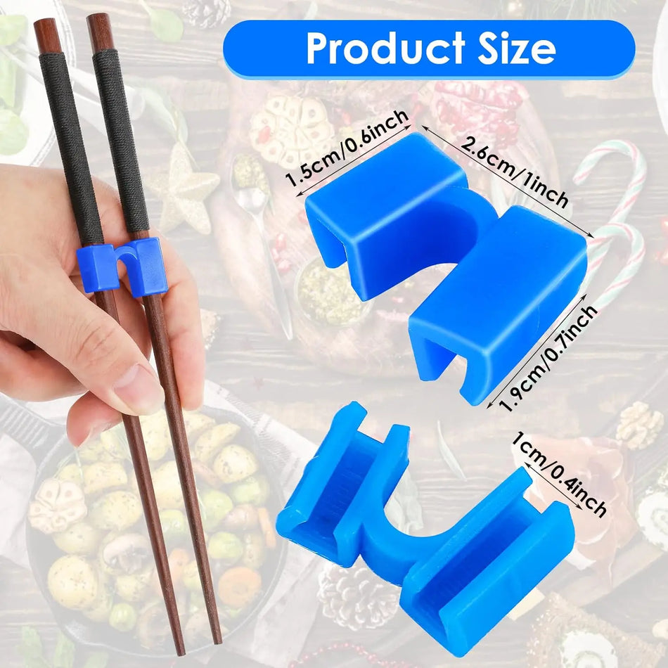 5 PCS Reusable Chopsticks Helpers Training Chopstick Hinges Connector Practice Chopstick Helper for Adult Kid Beginner Traniner