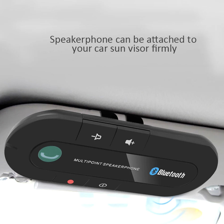 Kebidumei Bluetooth Handsfree Car Kit with Sun Visor Clip