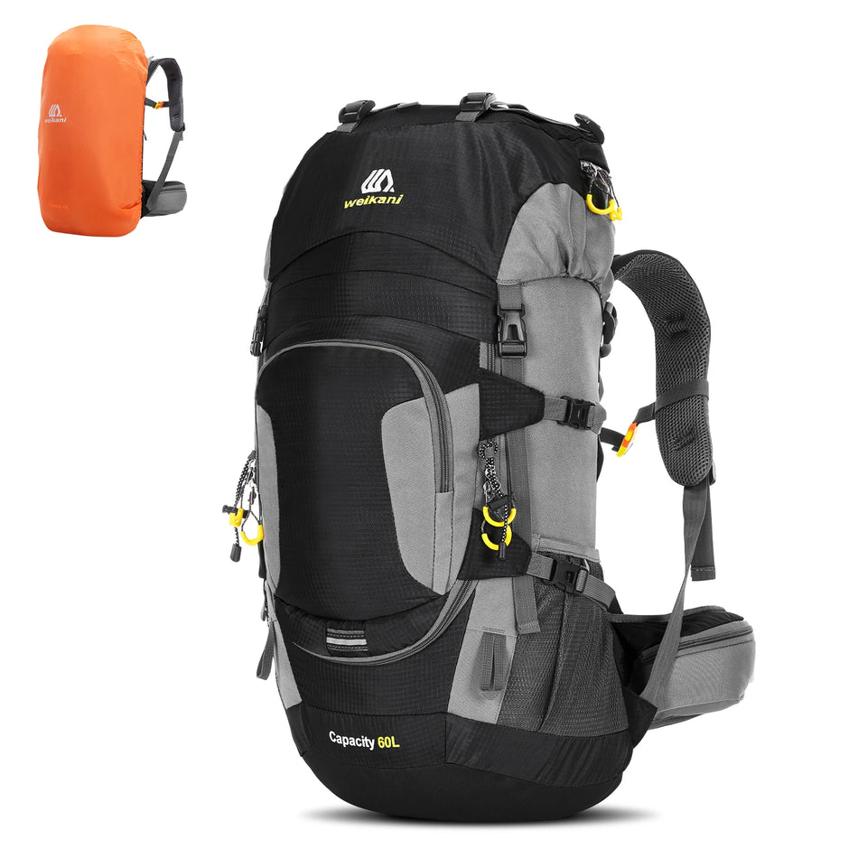 Wasserdichtes 60L -Wanderrucksack mit Regenabdeckung - ideal für Outdoor -Abenteuer - Zypern