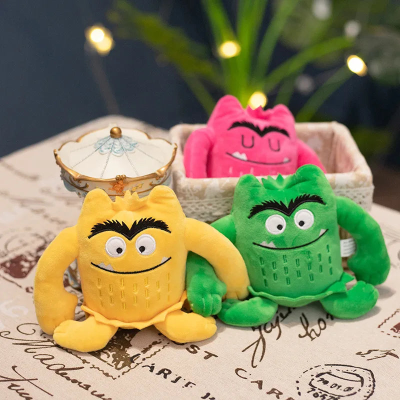 Farb Monster Emotion Plüschspielzeug - 15 cm süße Stoffpuppe für Kinder