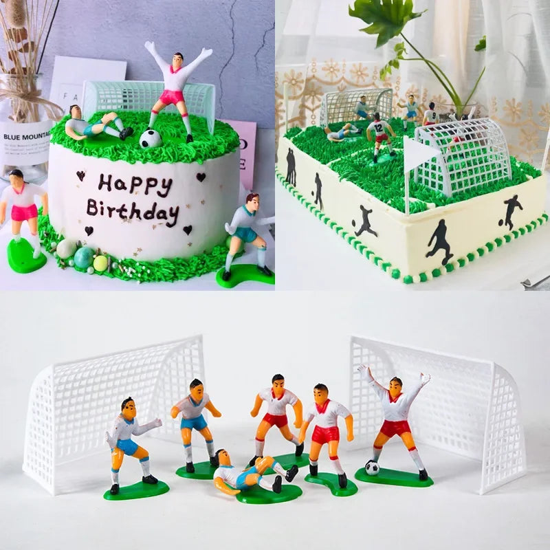 🔵 Football Cake Decorations & Team Model Football Birthday Party Toppers - Cyprus