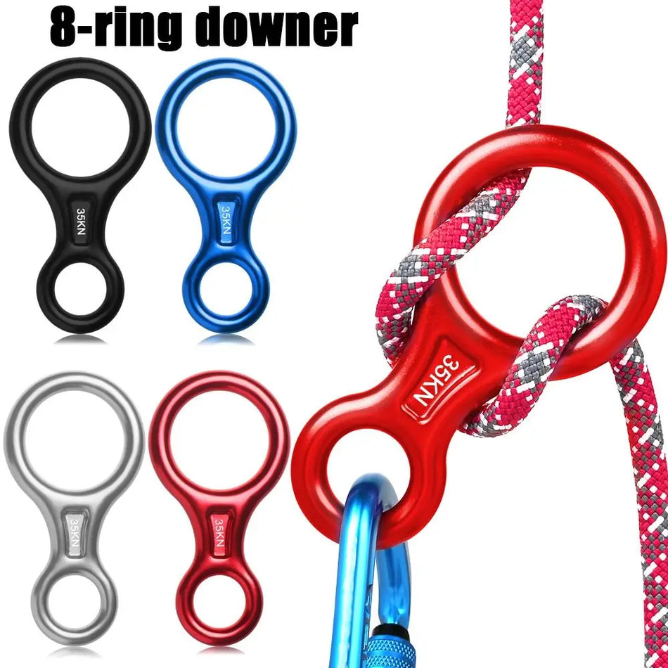 35KN Figure 8 Climbing Descender Set