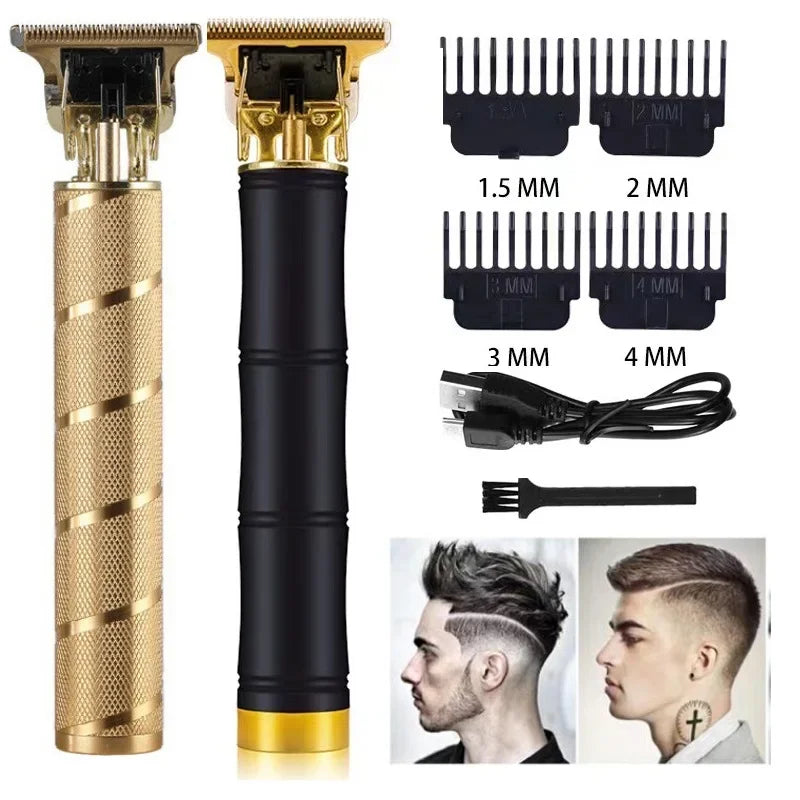 Electric T9 Hair Clipper Trimmer For Men Rechargeable Electric Shaver Beard Barber Hair Cutting Machine Men Beard Trimmer