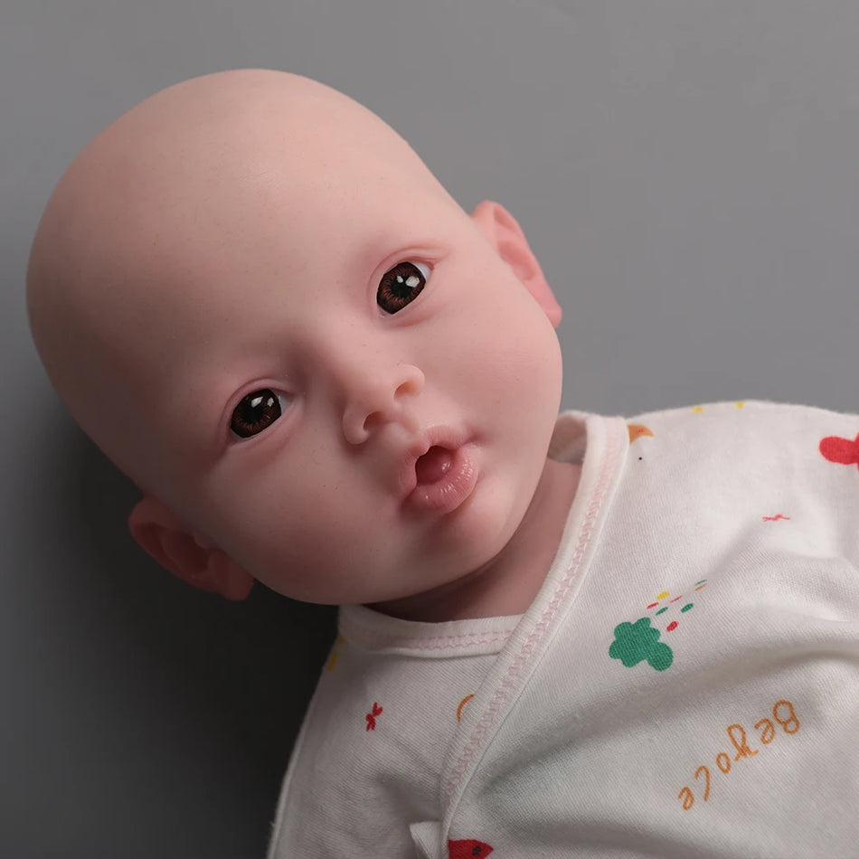 Herpinker 18.5in Full Silicone Newborn Baby Doll - Lifelike Reborn Doll - Cyprus