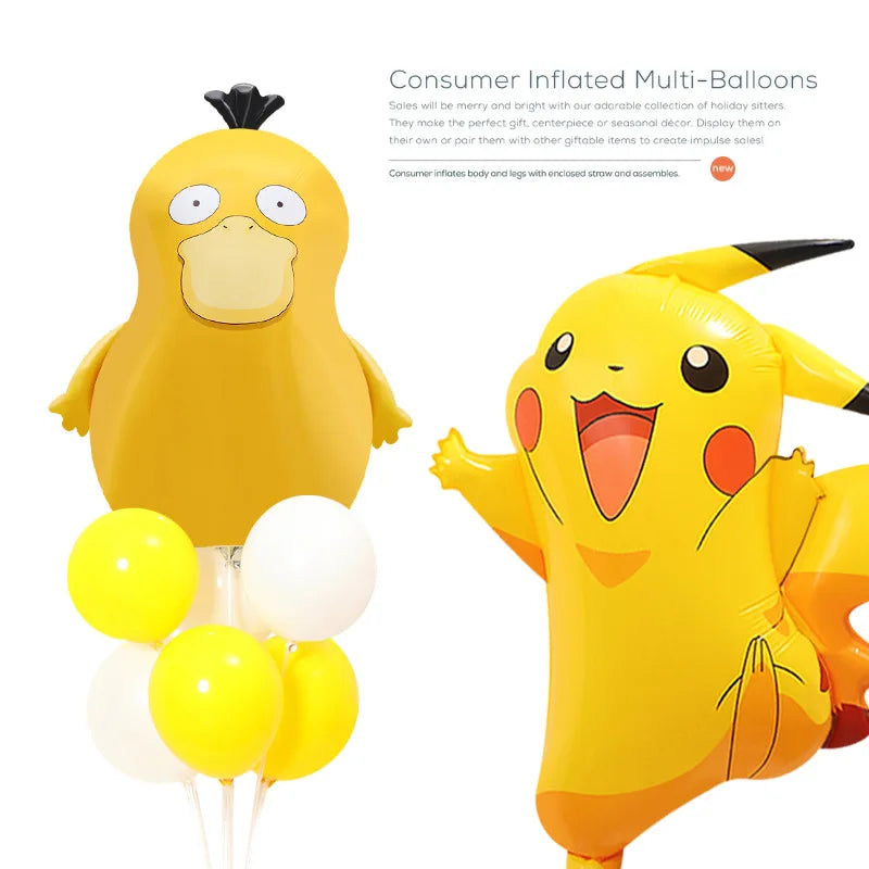 🔵 Pokemon Party Pikachu & Friends Aluminum Film Balloon 🎈🎉 - Кипр