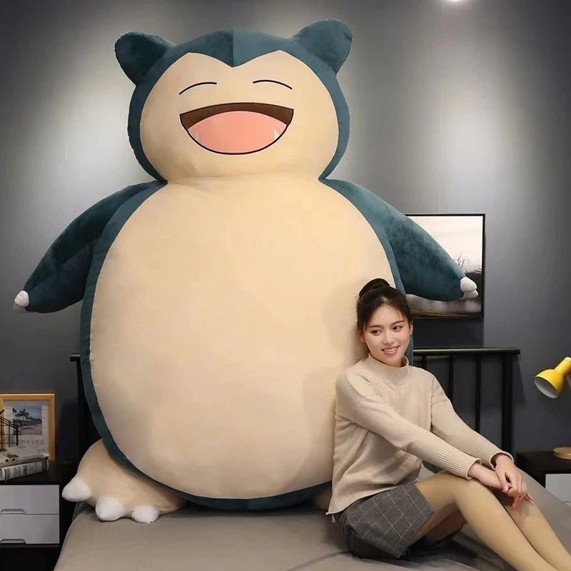 Giant Snorlax Plush Toy - Μαλακό δερμάτινο κέλυφος μαξιλάρι για παιδιά