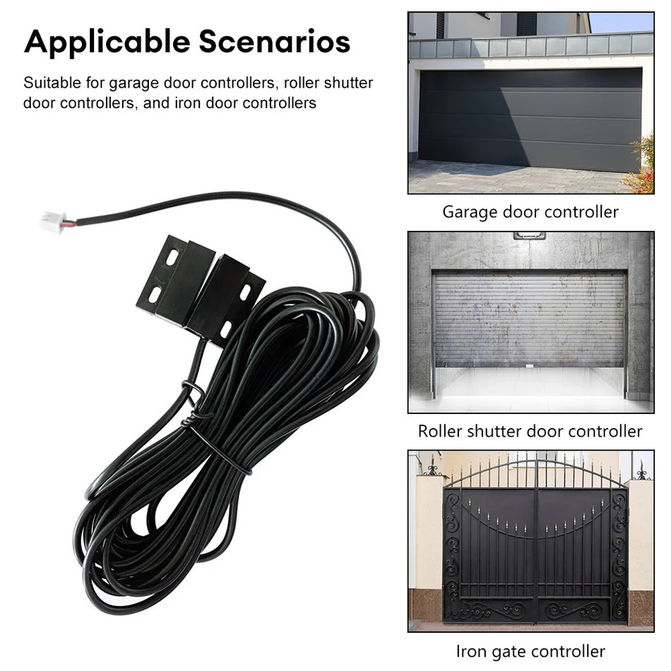 5M Wired Magnetic Door Sensor for Smart Garage Doors