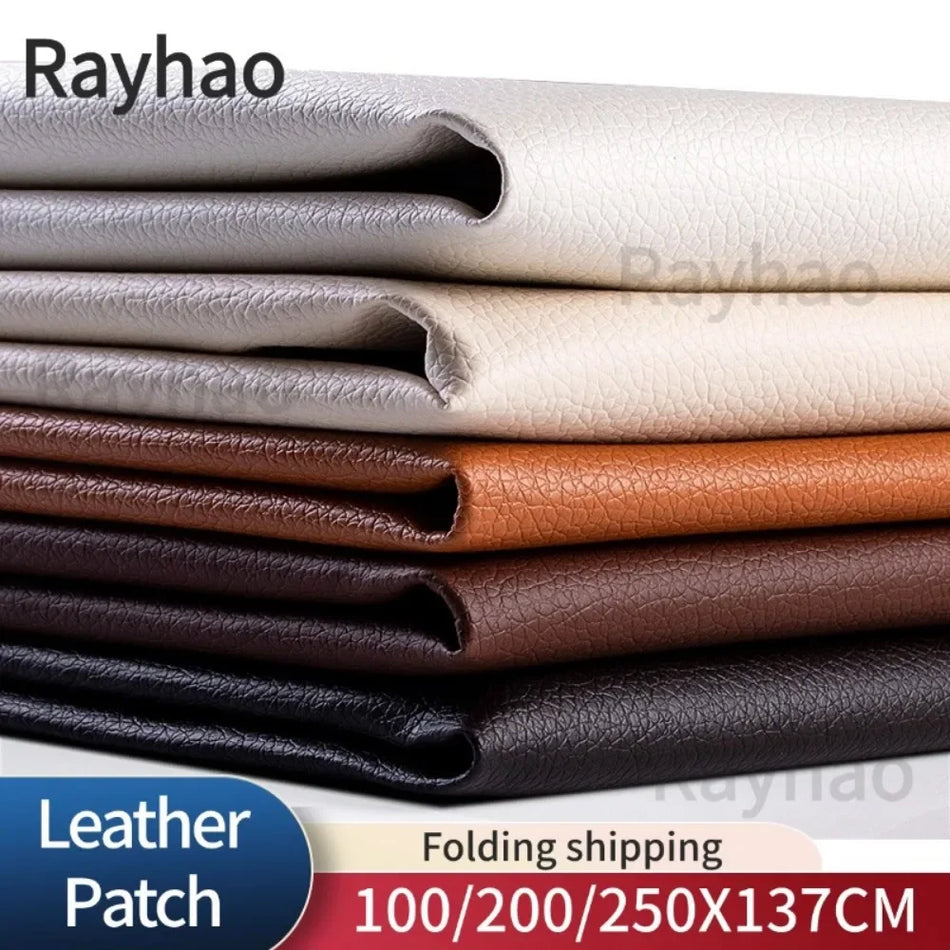 Wear-Resistant Black Leather Repair Patch for Furniture and Accessories - Cyprus