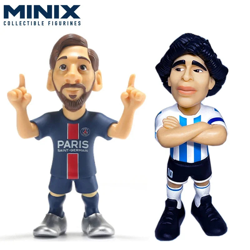 Minix Collectible Football Star Figurines - Messi, Maradona, Mbappe - Cyprus