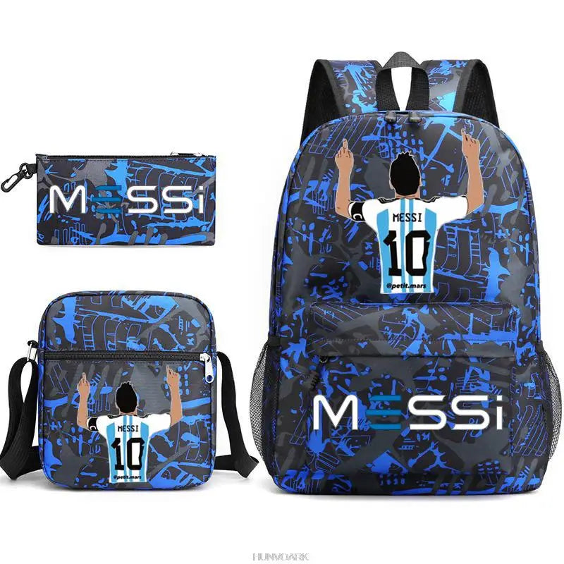 Fußball -Superstars Messi -Rucksack für Schule & Reisen - Zypern