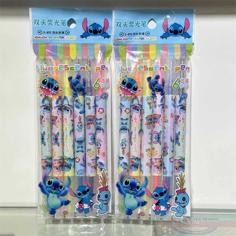 Stitch Kawaii Double-ended Highlighters - Cyprus