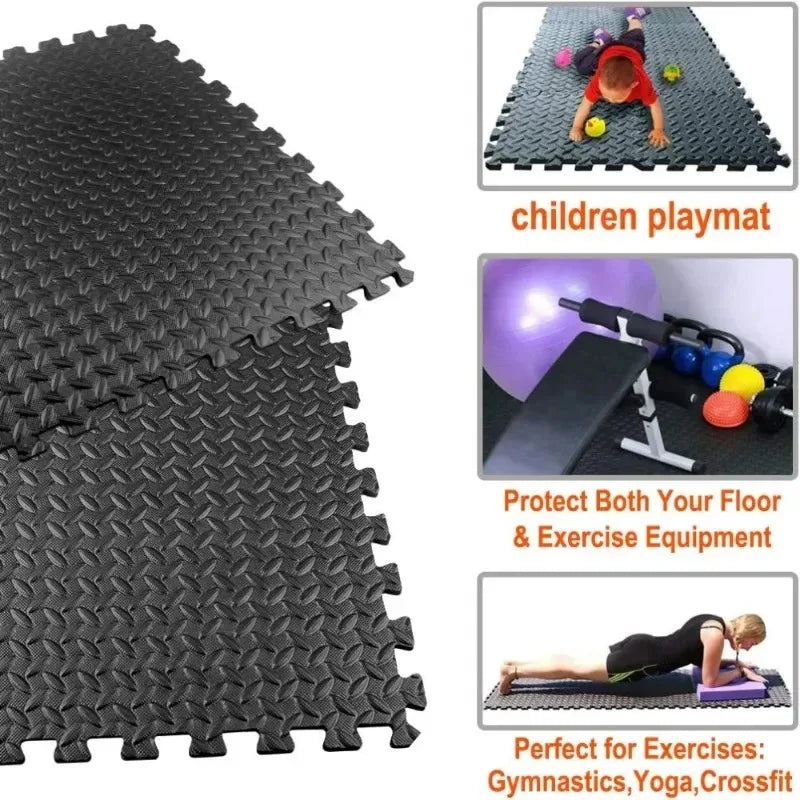 16PCS Non-Slip EVA Sports Gym Mats for Yoga and Child Play