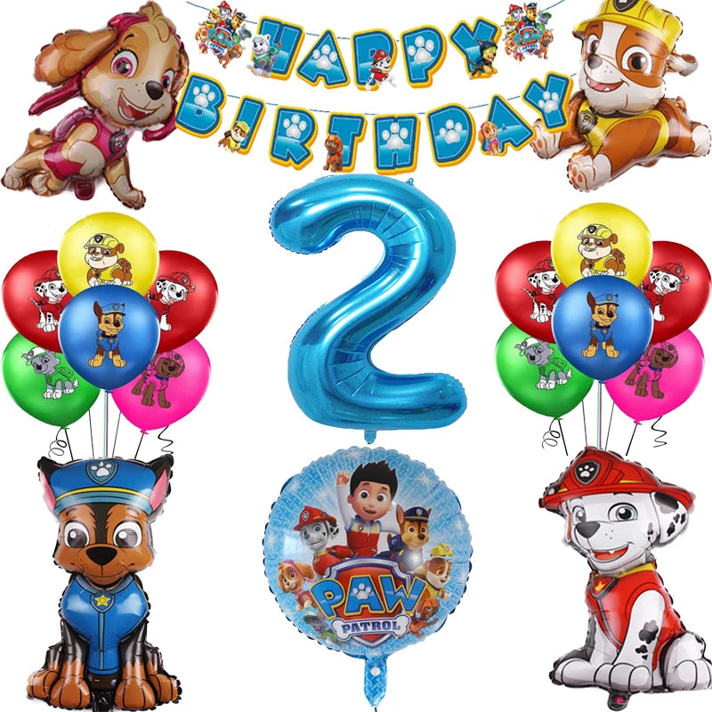 Paw Patrol Aluminium Helium Ballon Party Supply Set - Zypern