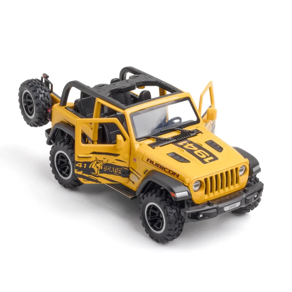 1:32 Maisto Jeep Wrangler Rubicon Alloy Diecast модел автомобил със звук и светлина 