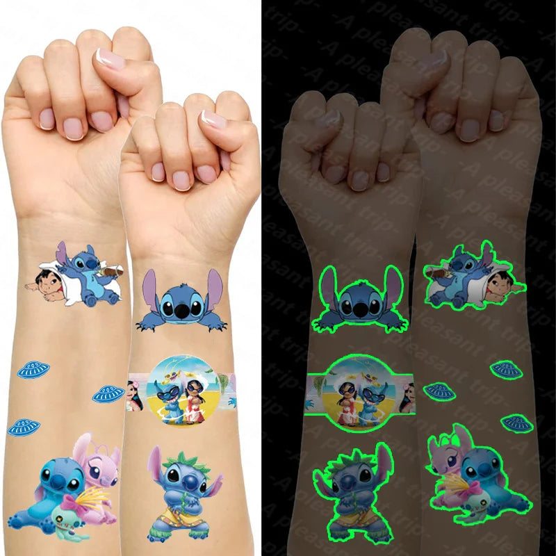 Luminous Stitch Glow In the Dark Temporary Tattoos - Cyprus