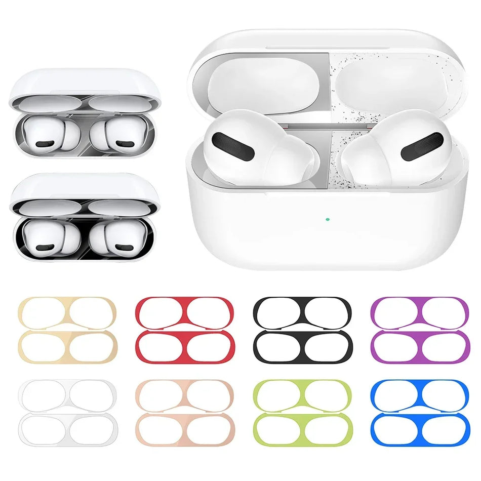 Vevice Metal Dust Guard αυτοκόλλητα για AirPods 1, 2, 3, Pro, Pro2 - Κύπρο