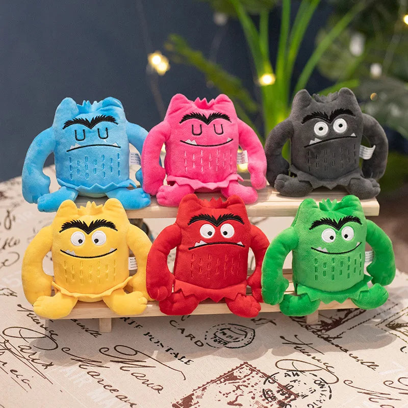 Farb Monster Emotion Plüschspielzeug - 15 cm süße Stoffpuppe für Kinder