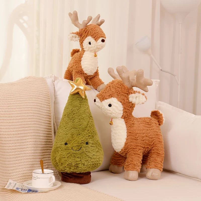 Kawaii Christmas Tree & Elk Plush Dolls - Cyprus