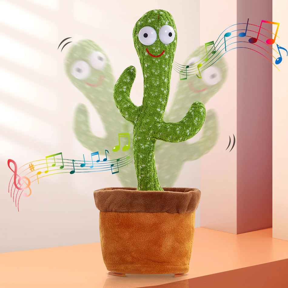 Tanzt Cactus Repect Talking Toy Electronic Plush Toys kann Rekord singen.