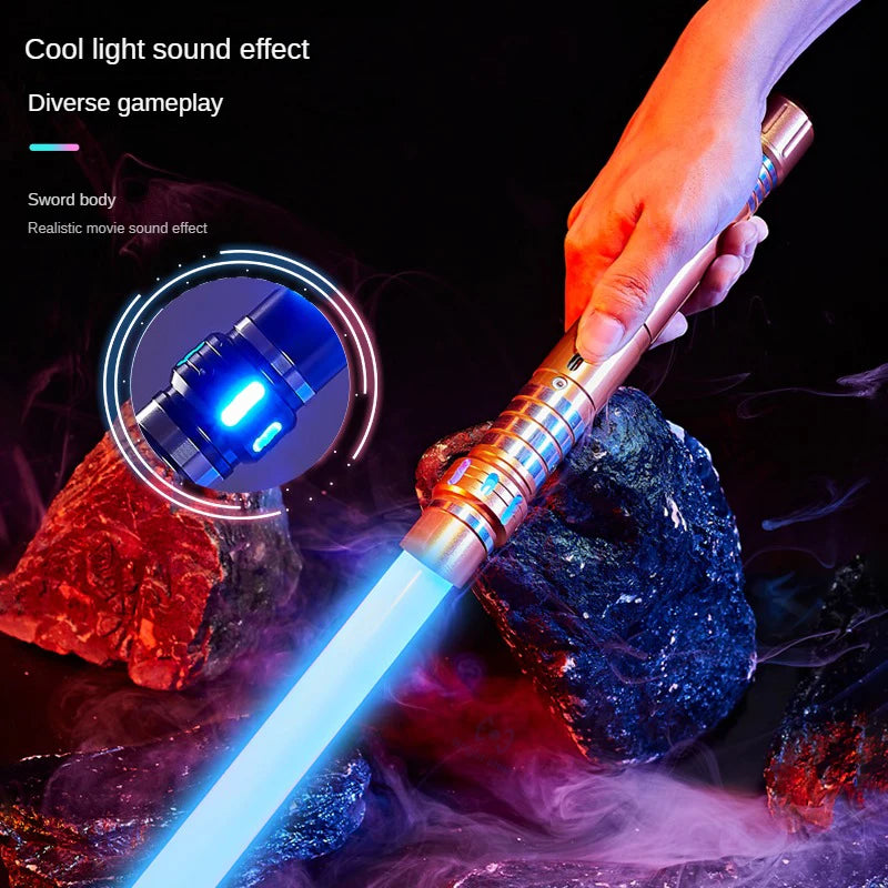 Lightsaber Metal Laser Sword Toys RGB Light Saber 7 Χρώμα Αλλαγή παιδιών Soundfonts Force FX Foc Blaster Toys Jedi Laser Sword Δώρο