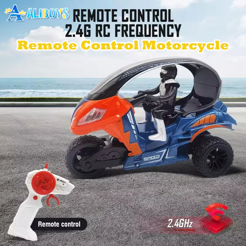 CONUSEA 2.4GHz Remote Control Stunt Tricycle with Spray Function