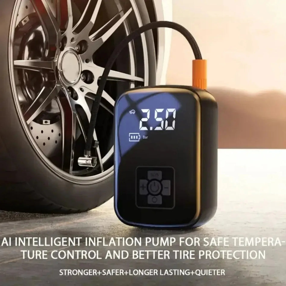 Wireless Portable Car Air Pump with Intelligent Digital Display - Cyprus