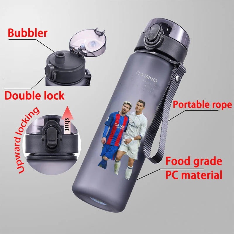 Football Star 560ML Large Capacity Water Bottle - Cyprus