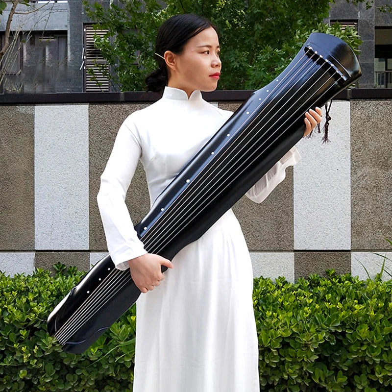 Fuxi Guqin 7 Strings 123cm Paulownia Wood Çin Guqin El yapımı yeni başlayanlar zither