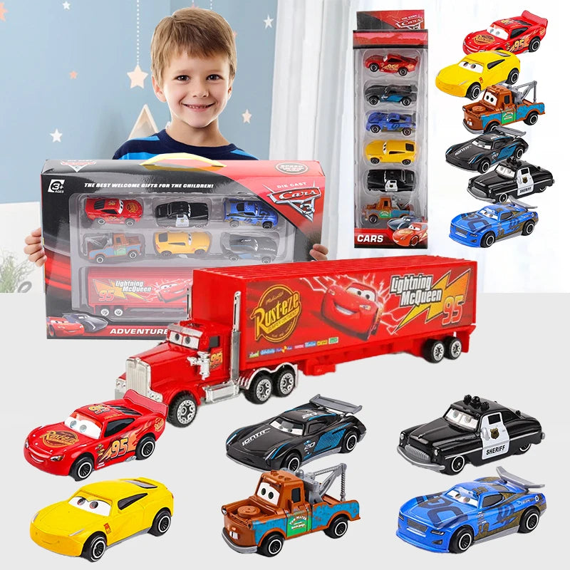 Disney Pixar Cars 3 Druckguss-Metallautoset - Lightning McQueen & Freunde (6-7 Stück) 