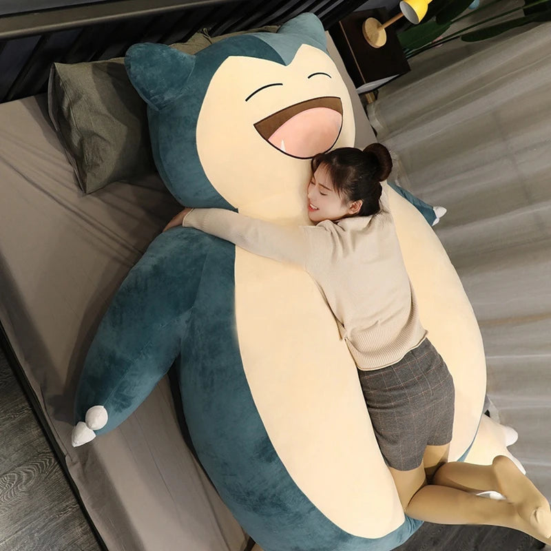 Giant Snorlax Plush Toy - Μαλακό δερμάτινο κέλυφος μαξιλάρι για παιδιά