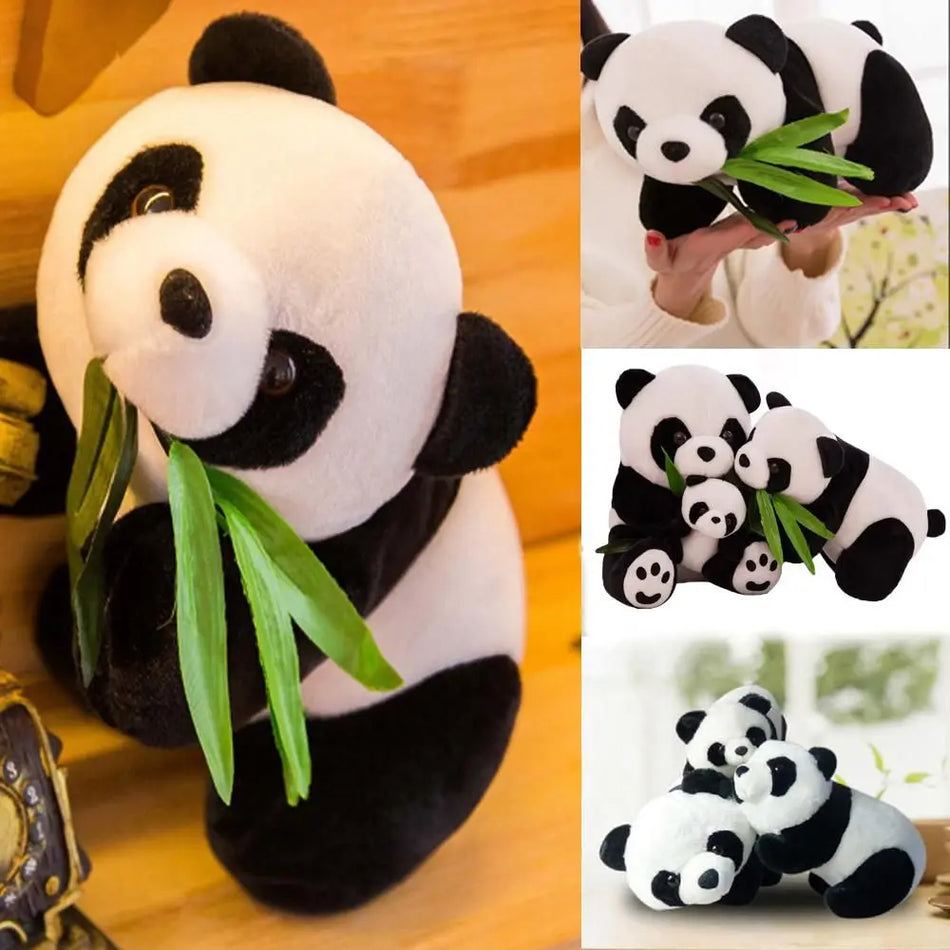 Super Cute Kneeling and Sitting Plush Panda Toy - Cyprus