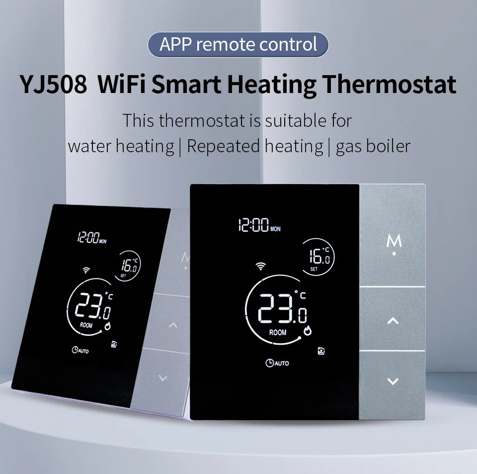 YJ508 Smart WiFi Touchscreen Thermostat with Voice Control