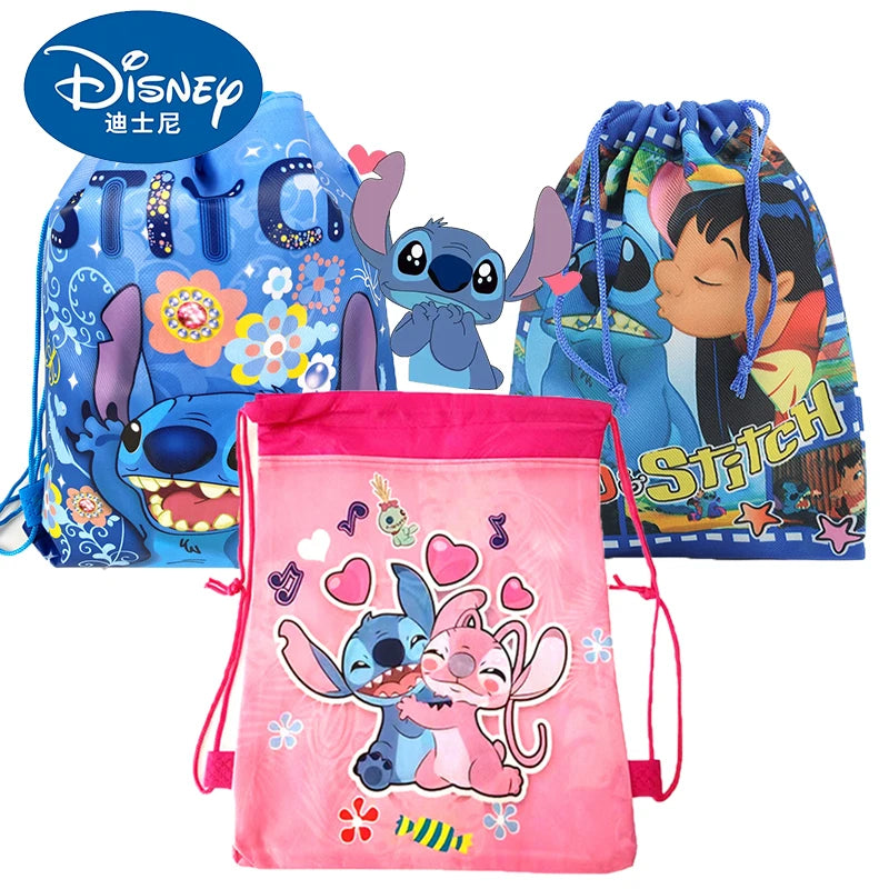 Potdemiel anime cep Kawaii Lilo & Stitch Drawstring Çantası - Kıbrıs