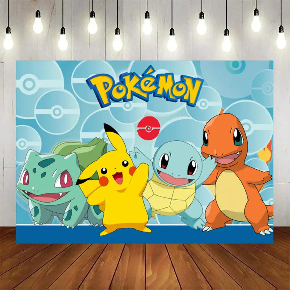 Pikachu Theme Birthday Party Background - Cyprus