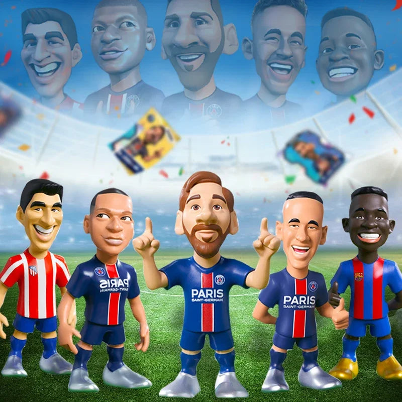 Minix Koleksiyon Futbol Yıldızı Figürinler - Messi, Maradona, Mbappe - Kıbrıs