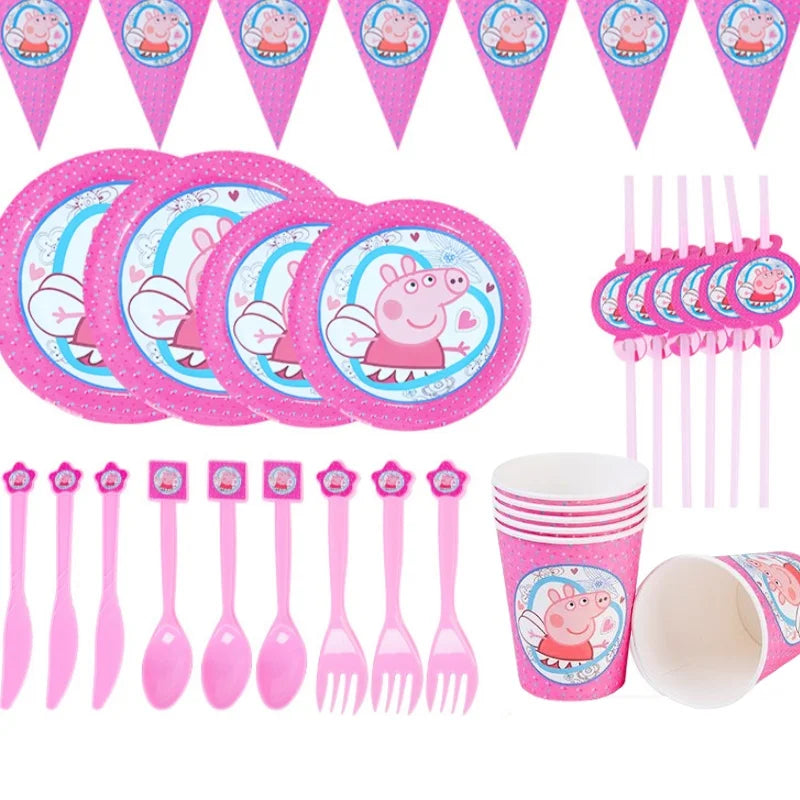 🔵 Peppa Pig Pig Dirstlive Party Sweeware Supplies - Кипр