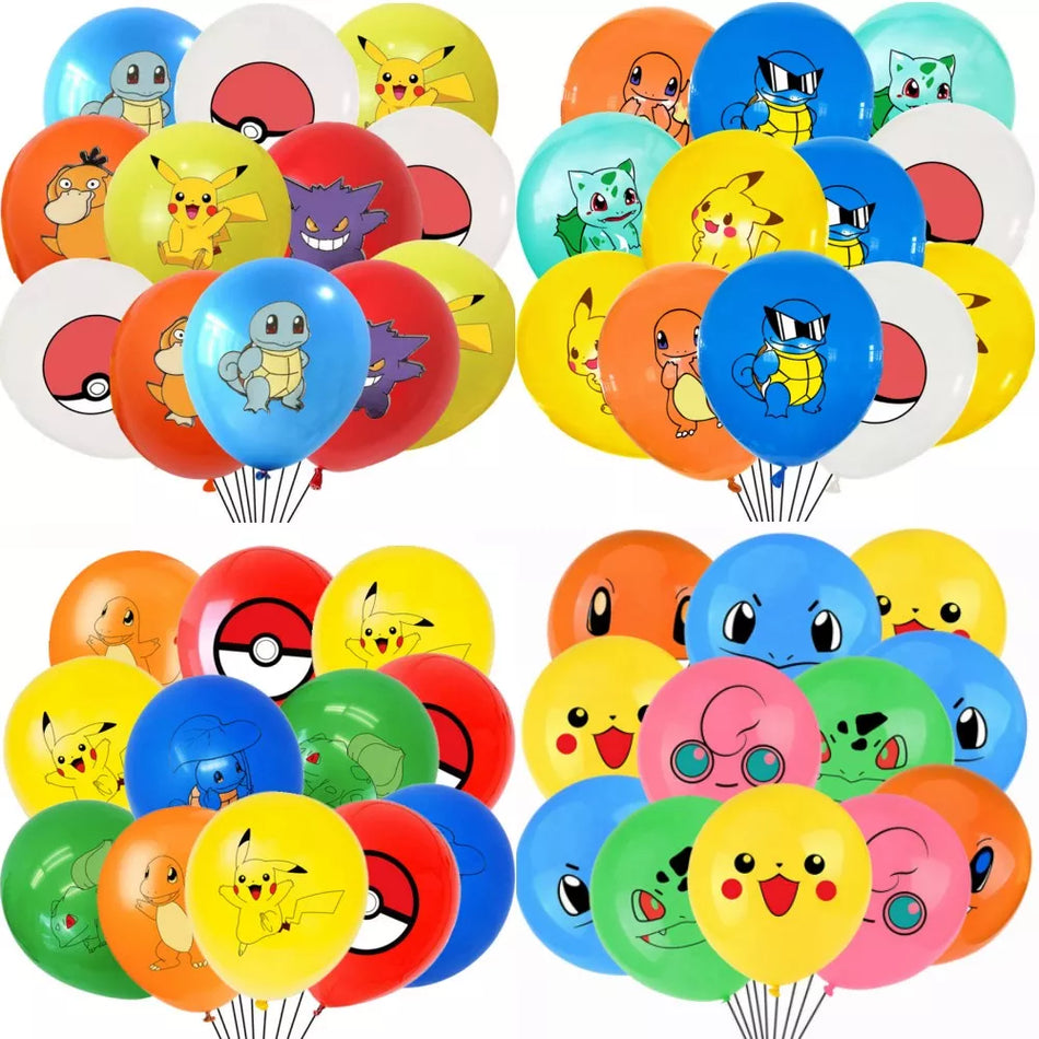 Pokemon Pikachu Latex Balloon Party Supplies 12pcs 12Inch Cyprus