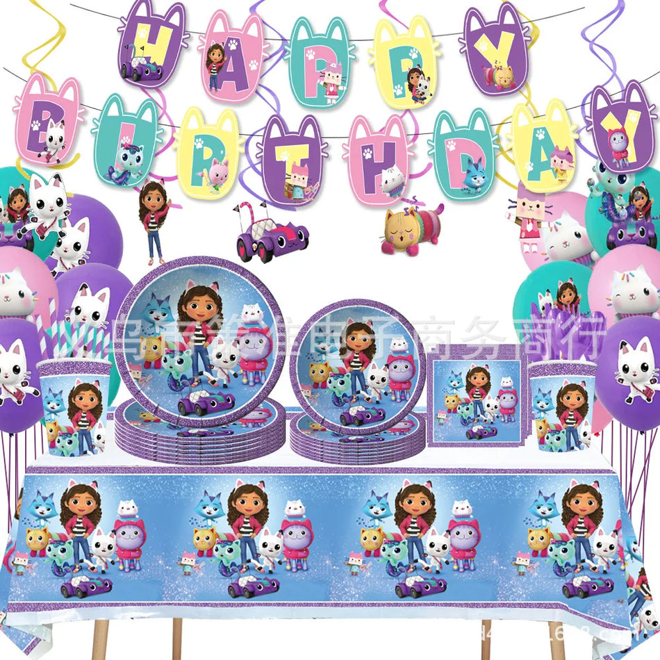 Gaby Dollhouse Birthday Party Decorations for Kids Girls Baby Shower - Cyprus