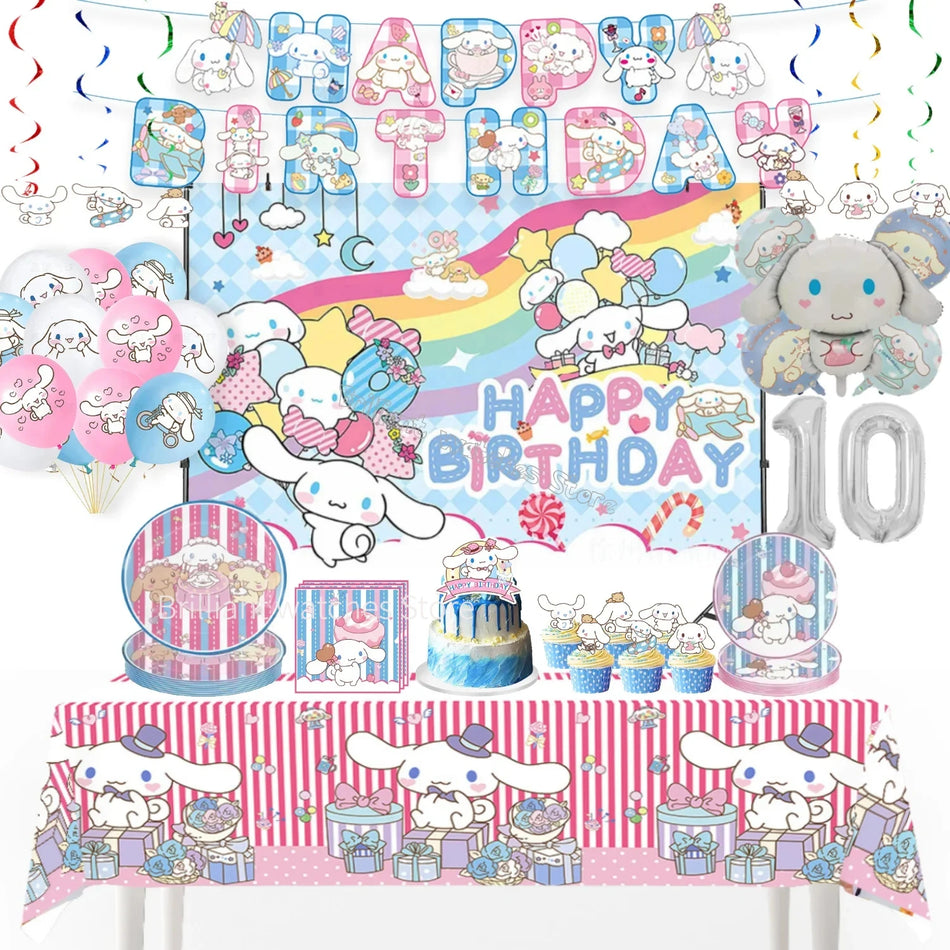 Sanrio Cinnamoroll Birthday Party Decoration Set - Cyprus