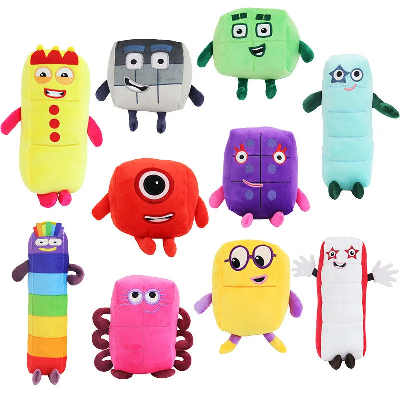 14-30cm Cartoon Number Plush Doll Toy - Kids Gift - Cyprus