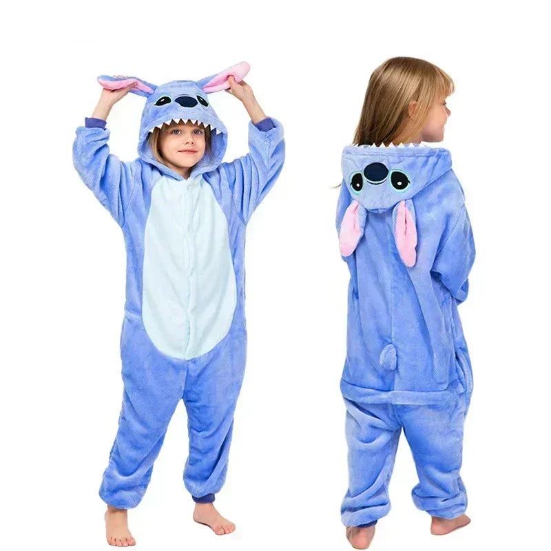 Lilo & Stitch Çocuklar için Peluş Kigurumi Onesie - Kıbrıs