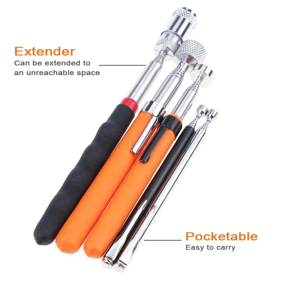 Telescopic Magnetic Pen Metalworking Handy Tool Magnet Capacity for Picking Up Nut Bolt Adjustable Pickup Rod Stick Mini Pen