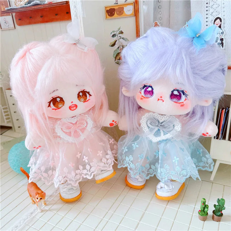 20cm Idol Doll Plush Cotton Star Dolls Kawaii γεμιστό μωρό plushies Δεν χαρακτηριστικά κούκλες Toys Fans Collection Παιδιά Δώρα