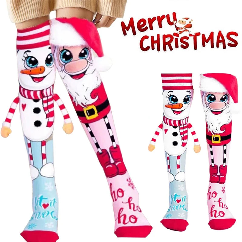 Cozy Christmas Socks with Santa and Snowman Design - Cyprus