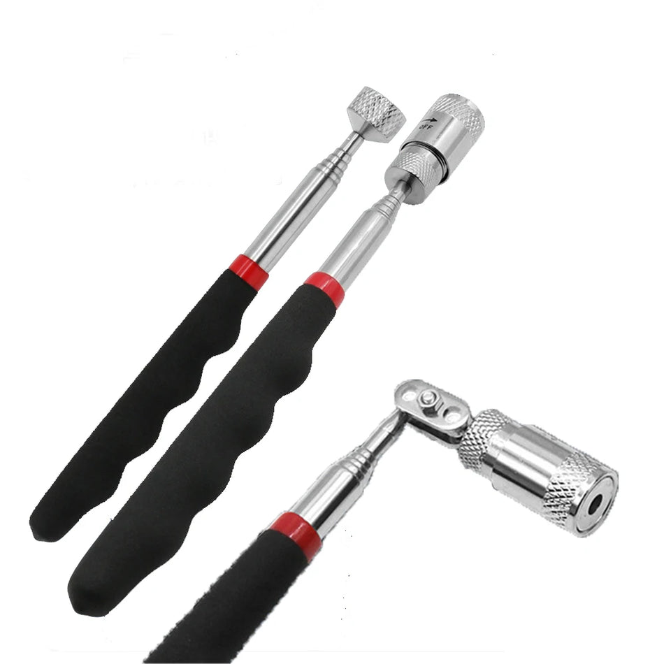 Telescopic Adjustable Magnetic Pick-Up Tools Magnetic Telescopic Magnet Grip Long Pen Telescopic Magnet Stick with LED Light