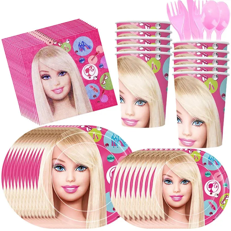 🔵 Barbie Birthday Party Decoration Set - Cyprus