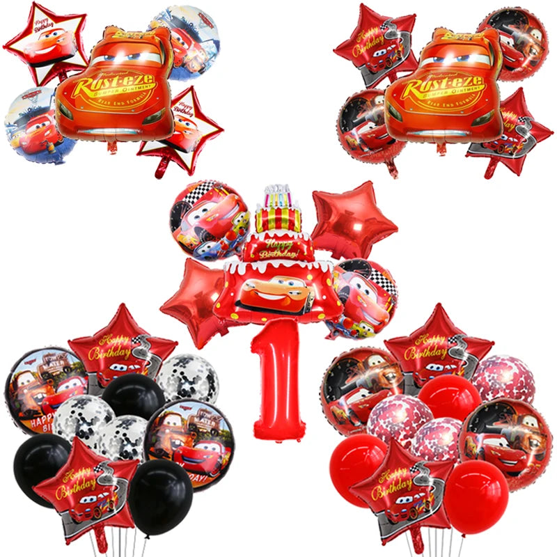 🔵 Disney Cars Lightning McQueen Folyo Balonlar 32inch Sayı - Kıbrıs