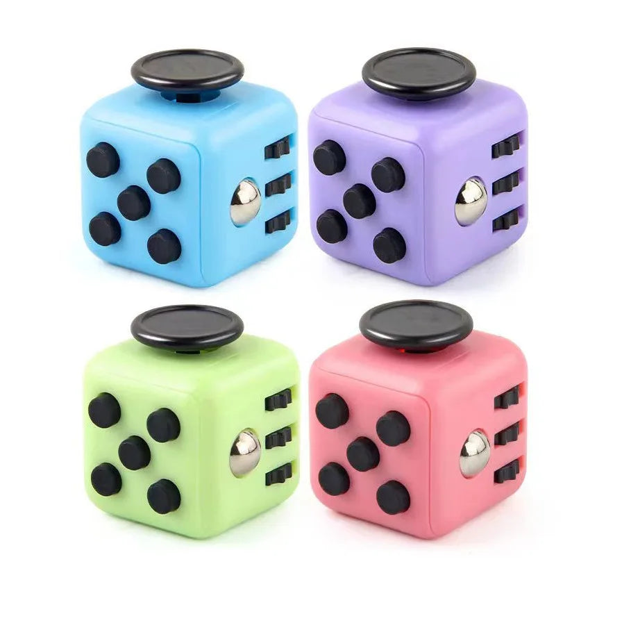 Solid Colour Fidget Decompression Dice for Stress Relief