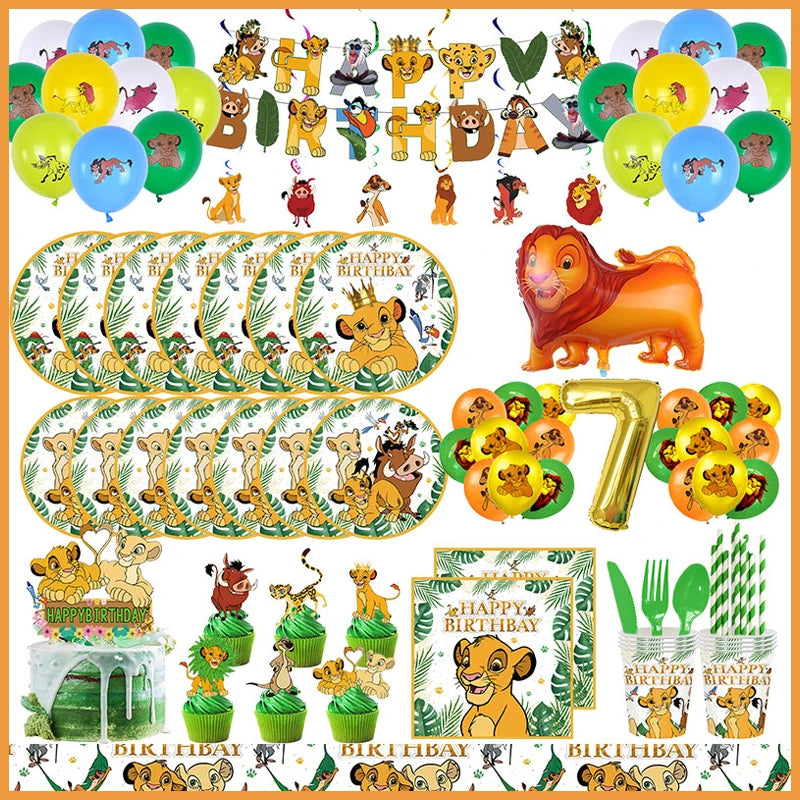 Lion King Simba Birthday Party Decorations Kit - Cyprus