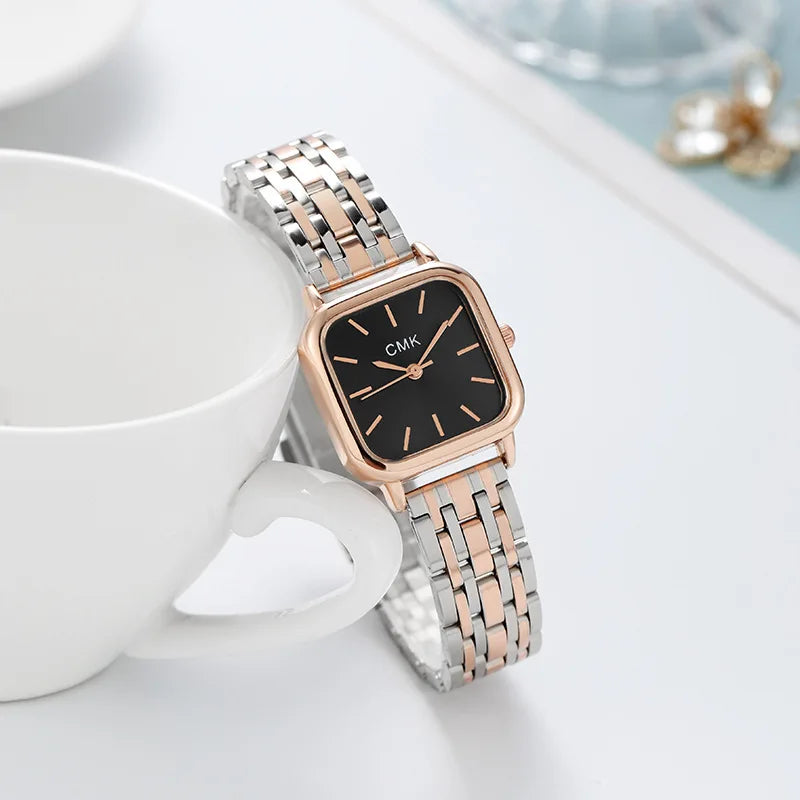 Moonbiffy Steel Chain Watch Fashion For Women